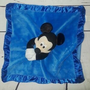 Disney Baby Blue Mickey Mouse Security Blanket Rat